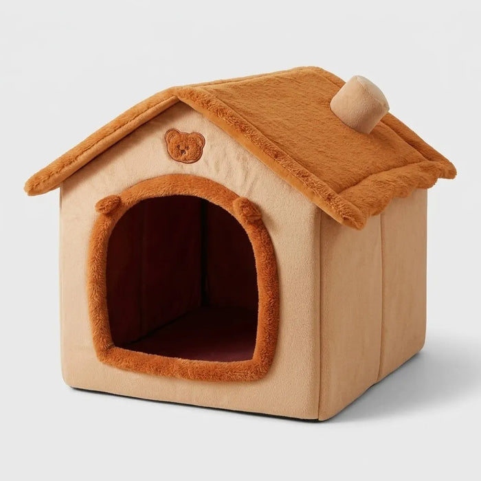 Niche Chien Intérieure Anti-Stress | Petit Chien, Polaire Lavable Machine