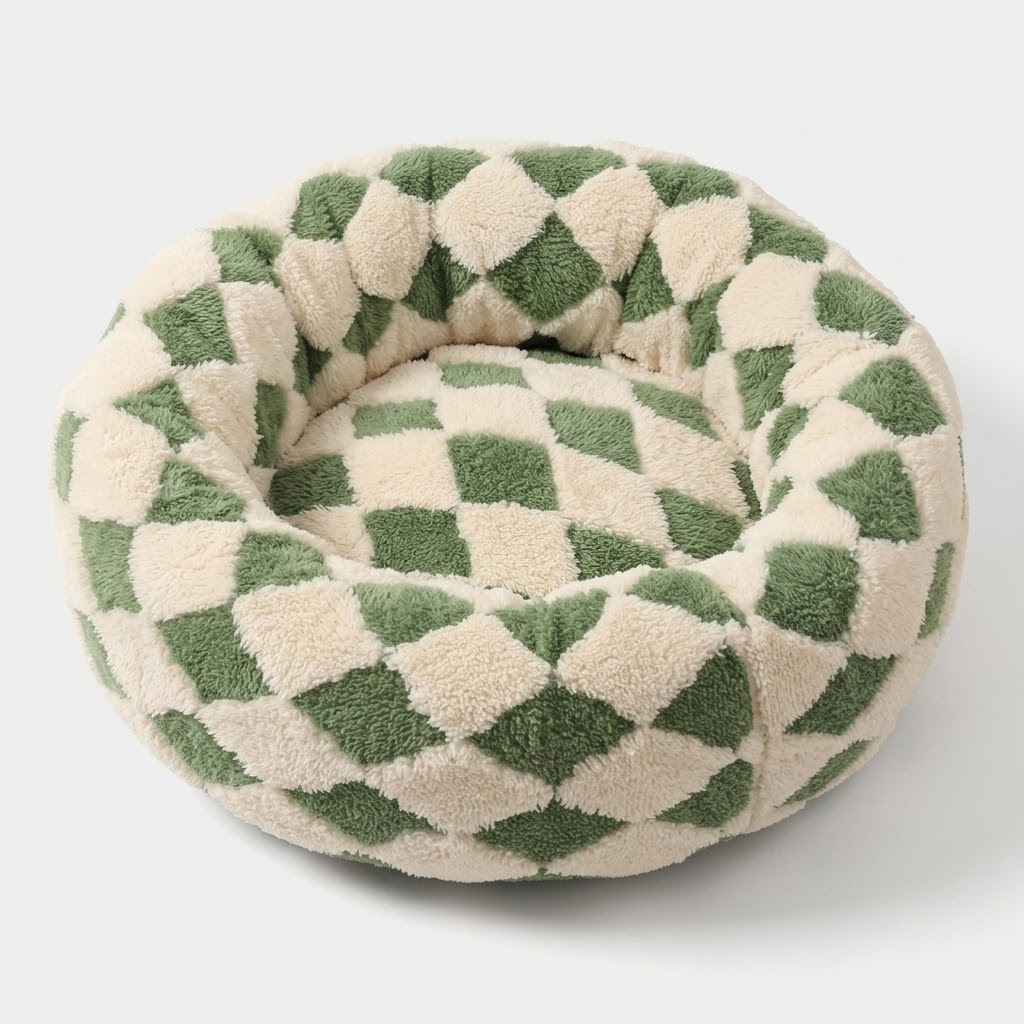 Panier Rond Chien Bords Surélevés | Lavable Machine, Toutes Tailles, Golden & Labrador
