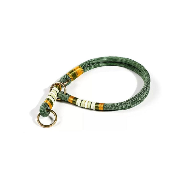Collier Éducation Corde Tressée Main | Anti-Traction, Nylon Résistant, Chic & Sport, 4 Coloris