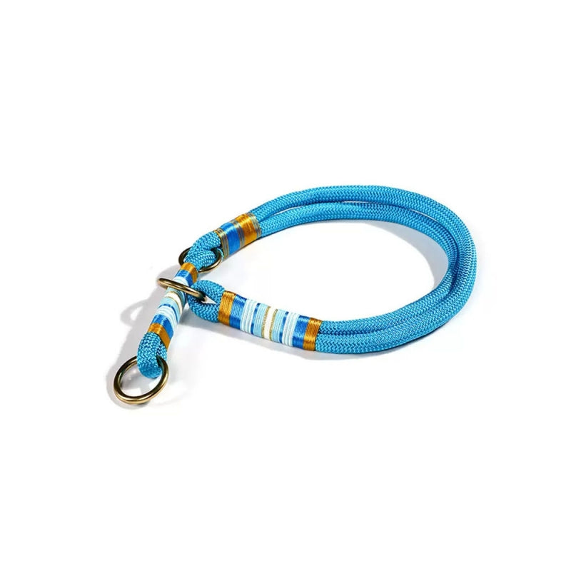 Collier Éducation Corde Tressée Main | Anti-Traction, Nylon Résistant, Chic & Sport, 4 Coloris
