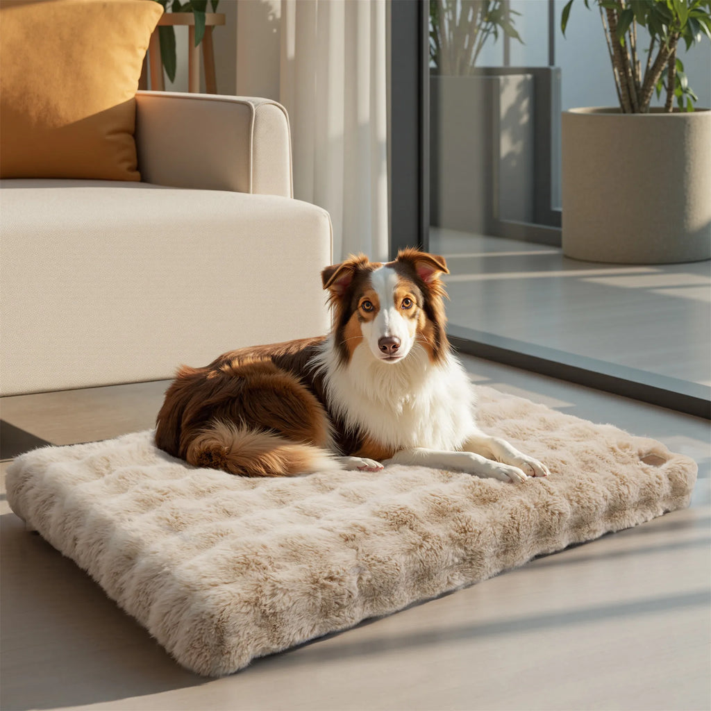 lit chien confortable maison

