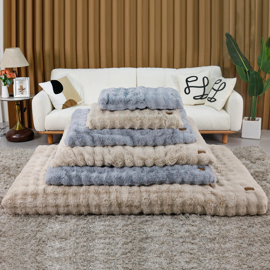 lit chien moelleux confortable
