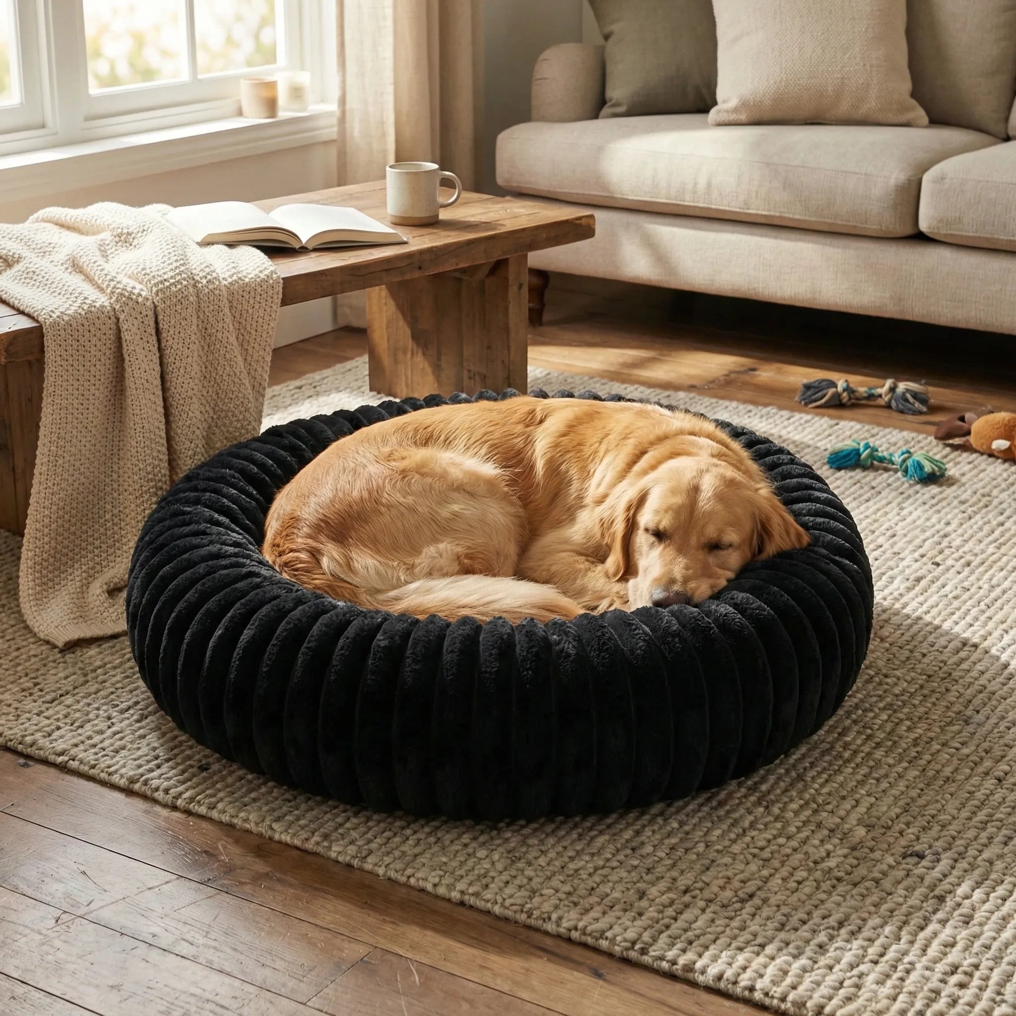 chien couche tranquillement interieur