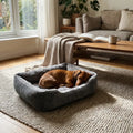 chien dort paisiblement dans couchage textile