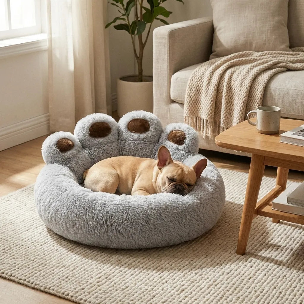 chien repose ambiance maison chaleureuse