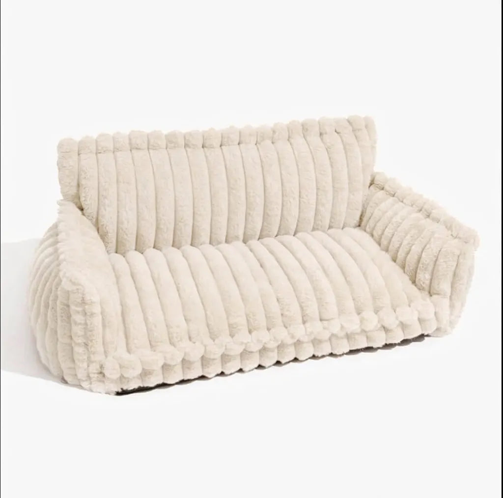 Sofa orthopédique pour chien avec appui-tête - comparaison des tailles disponibles