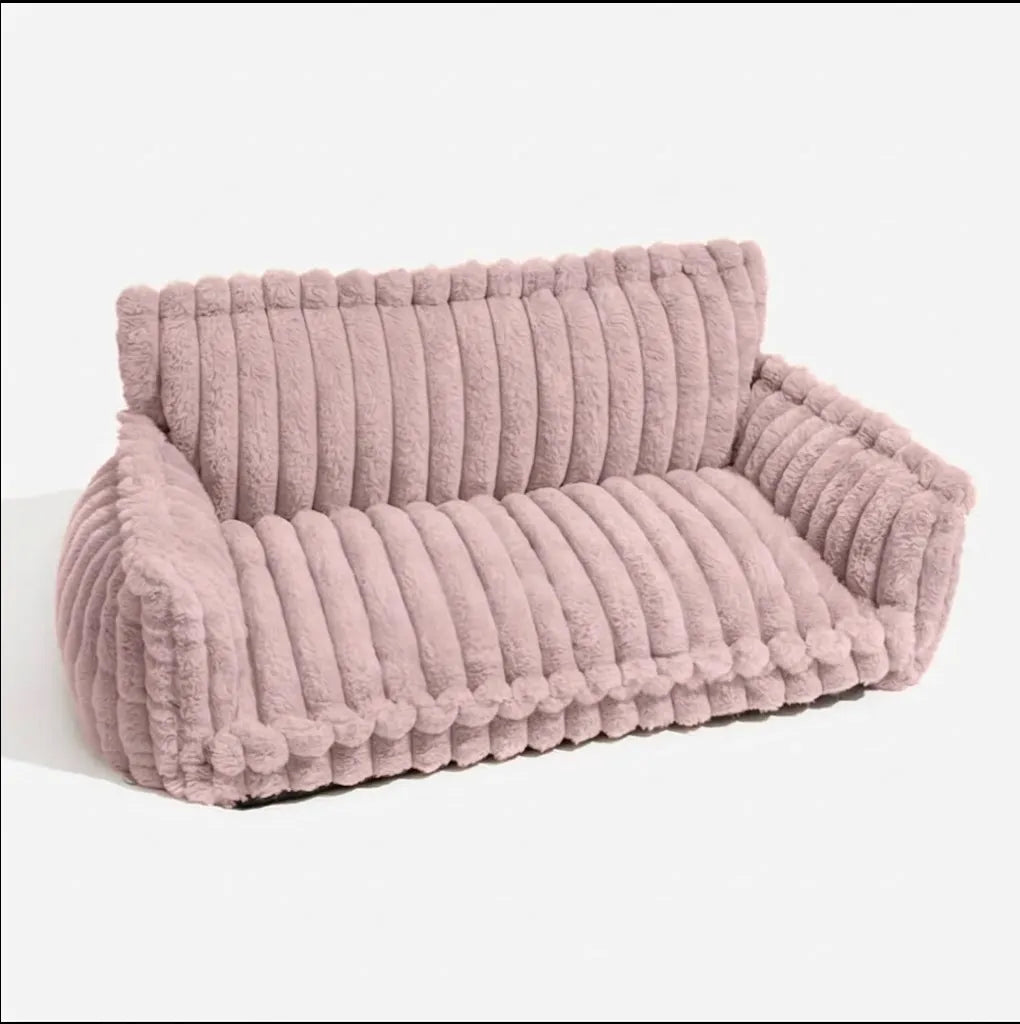 Sofa orthopédique pour chien avec appui-tête - vue arrière du coussin